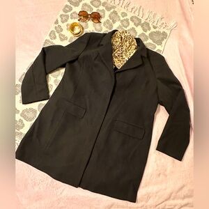 Women's Black Pea coat XL